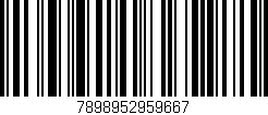 Código de barras (EAN, GTIN, SKU, ISBN): '7898952959667'