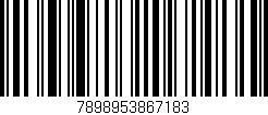 Código de barras (EAN, GTIN, SKU, ISBN): '7898953867183'