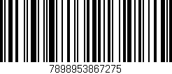 Código de barras (EAN, GTIN, SKU, ISBN): '7898953867275'