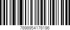 Código de barras (EAN, GTIN, SKU, ISBN): '7898954178196'
