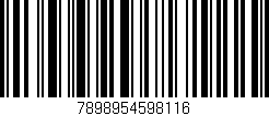 Código de barras (EAN, GTIN, SKU, ISBN): '7898954598116'