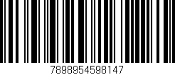 Código de barras (EAN, GTIN, SKU, ISBN): '7898954598147'