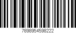 Código de barras (EAN, GTIN, SKU, ISBN): '7898954598222'
