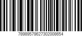 Código de barras (EAN, GTIN, SKU, ISBN): '78989579627302008654'