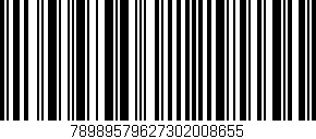 Código de barras (EAN, GTIN, SKU, ISBN): '78989579627302008655'