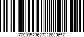 Código de barras (EAN, GTIN, SKU, ISBN): '78989579627302008657'