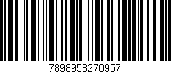 Código de barras (EAN, GTIN, SKU, ISBN): '7898958270957'