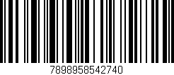 Código de barras (EAN, GTIN, SKU, ISBN): '7898958542740'