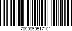 Código de barras (EAN, GTIN, SKU, ISBN): '7898959517181'