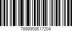 Código de barras (EAN, GTIN, SKU, ISBN): '7898959517204'