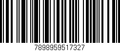 Código de barras (EAN, GTIN, SKU, ISBN): '7898959517327'