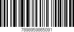 Código de barras (EAN, GTIN, SKU, ISBN): '7898959865091'