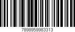 Código de barras (EAN, GTIN, SKU, ISBN): '7898959983313'