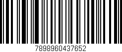 Código de barras (EAN, GTIN, SKU, ISBN): '7898960437652'