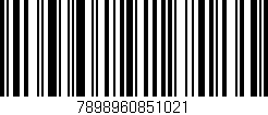 Código de barras (EAN, GTIN, SKU, ISBN): '7898960851021'