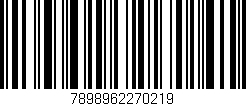 Código de barras (EAN, GTIN, SKU, ISBN): '7898962270219'