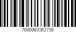 Código de barras (EAN, GTIN, SKU, ISBN): '7898963363736'