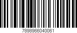 Código de barras (EAN, GTIN, SKU, ISBN): '7898966040061'