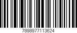 Código de barras (EAN, GTIN, SKU, ISBN): '7898977113624'