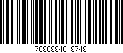 Código de barras (EAN, GTIN, SKU, ISBN): '7898994019749'