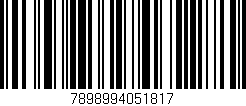 Código de barras (EAN, GTIN, SKU, ISBN): '7898994051817'