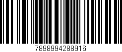Código de barras (EAN, GTIN, SKU, ISBN): '7898994288916'