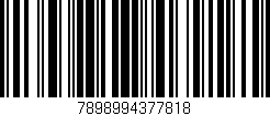 Código de barras (EAN, GTIN, SKU, ISBN): '7898994377818'