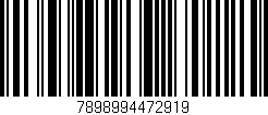 Código de barras (EAN, GTIN, SKU, ISBN): '7898994472919'