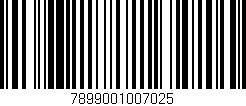 Código de barras (EAN, GTIN, SKU, ISBN): '7899001007025'