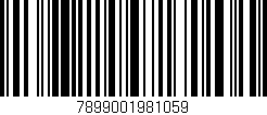 Código de barras (EAN, GTIN, SKU, ISBN): '7899001981059'