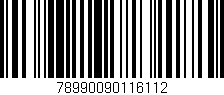 Código de barras (EAN, GTIN, SKU, ISBN): '78990090116112'