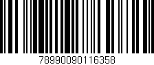 Código de barras (EAN, GTIN, SKU, ISBN): '78990090116358'