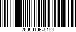 Código de barras (EAN, GTIN, SKU, ISBN): '7899010649193'
