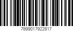 Código de barras (EAN, GTIN, SKU, ISBN): '7899017922817'