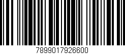 Código de barras (EAN, GTIN, SKU, ISBN): '7899017926600'