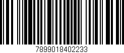 Código de barras (EAN, GTIN, SKU, ISBN): '7899018402233'