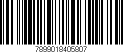 Código de barras (EAN, GTIN, SKU, ISBN): '7899018405807'