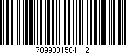 Código de barras (EAN, GTIN, SKU, ISBN): '7899031504112'