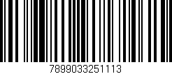 Código de barras (EAN, GTIN, SKU, ISBN): '7899033251113'