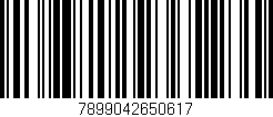 Código de barras (EAN, GTIN, SKU, ISBN): '7899042650617'