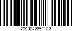 Código de barras (EAN, GTIN, SKU, ISBN): '7899042651102'