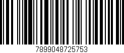 Código de barras (EAN, GTIN, SKU, ISBN): '7899048725753'