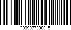 Código de barras (EAN, GTIN, SKU, ISBN): '7899077300815'
