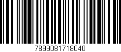 Código de barras (EAN, GTIN, SKU, ISBN): '7899081718040'