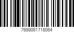 Código de barras (EAN, GTIN, SKU, ISBN): '7899081718064'