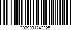 Código de barras (EAN, GTIN, SKU, ISBN): '7899081743325'