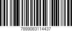 Código de barras (EAN, GTIN, SKU, ISBN): '7899083114437'