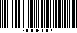 Código de barras (EAN, GTIN, SKU, ISBN): '7899085403027'