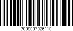 Código de barras (EAN, GTIN, SKU, ISBN): '7899097926118'