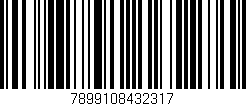 Código de barras (EAN, GTIN, SKU, ISBN): '7899108432317'